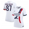 Paris Saint-Germain Joao Neves #87 Bortedrakt Kvinner 2024-25 Kortermet